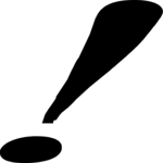 Exclamation Point 3 Clip Art