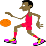 Basketball Player 01 Clip Art
