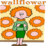 Wallflower Clip Art