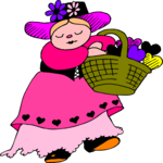 Woman & Easter Basket