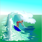 Surfer 28 Clip Art