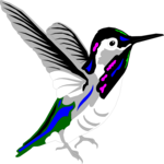Hummingbird 01 Clip Art