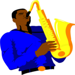 Saxophonist 02 Clip Art