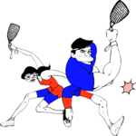 Racquetball - Players Clip Art