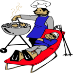 Skiing - Lunch Break