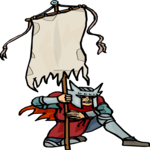 Knight with Banner