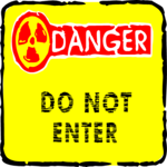 Danger - Do Not Enter 2 Clip Art