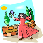 Woman with Tambourine