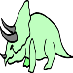 Triceratops 05 Clip Art