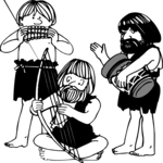 Caveman Band Clip Art