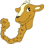 Goat with Goatee Clip Art