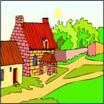 Country Home 1 Clip Art