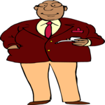Man with Pipe 2 Clip Art