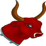 Bull Head - Mounted Clip Art