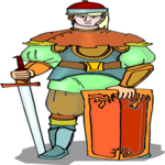 Soldier with Sword 8 Clip Art