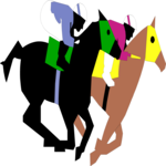 Horse Racing 16 Clip Art