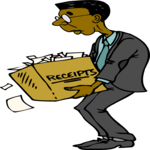 Carrying Box of Receipts