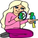 Girl & Parrot