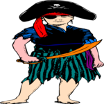 Costume - Pirate 10 Clip Art