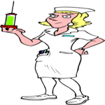 Nurse Holding Syringe