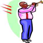 Trumpet Player 12 Clip Art