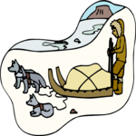 Eskimo & Dog Sled 1