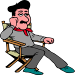 Director - Bored Clip Art