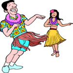 Hula Dancing Clip Art