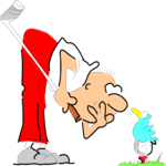 Golfer 018 Clip Art