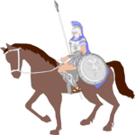 Horseman - Greek 2 Clip Art