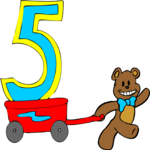 Kids 5th Birthday - Bear