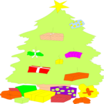 Tree & Gifts 2 Clip Art