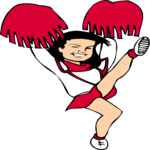 Cheerleader Kicking