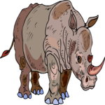 Rhino 14 Clip Art