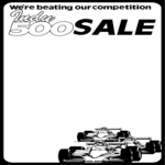 Indy 500 Sale Frame Clip Art