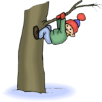 Boy Climbing Tree