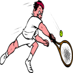 Tennis 070 Clip Art
