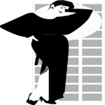 Woman in Evening Gown 01