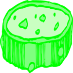 Cucumber Slice 1 Clip Art