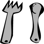 Fork & Spoon 1 Clip Art