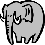 Elephant 07 Clip Art