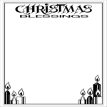 Christmas Blessings Frame