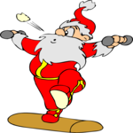 Santa Weight Lifting 3