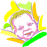 Baby - Happy 2 Clip Art