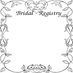 Bridal Registry Frame