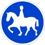 Horse Crossing 1 Clip Art