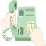 Telephone - Dialing Clip Art