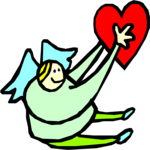 Angel & Heart 12 Clip Art