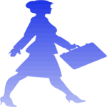 Silhouette - Businesswoman