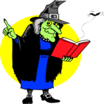 Witch with Book